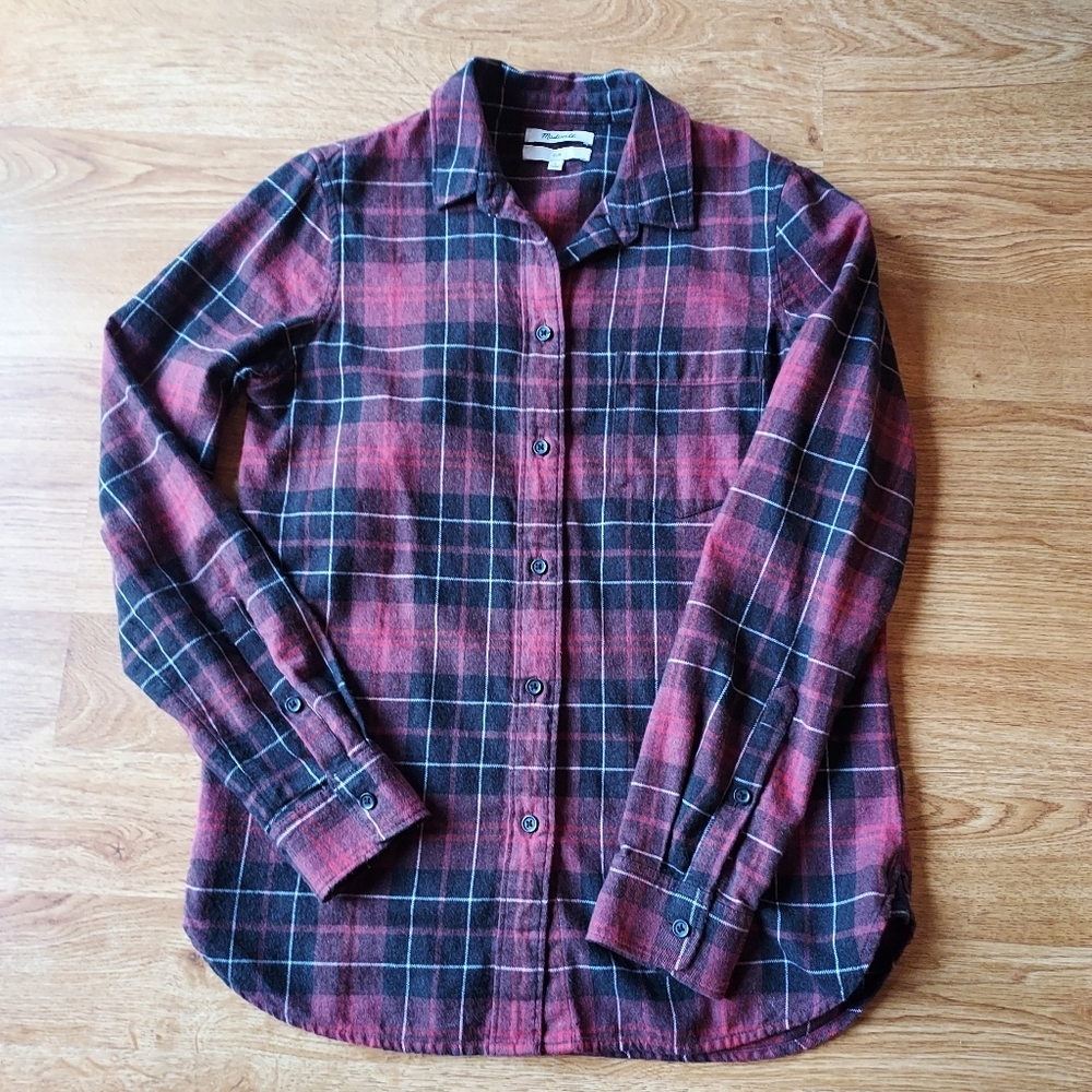 Last Chance** Madewell Slim Fit Cotton Flannel Button Down Shirt